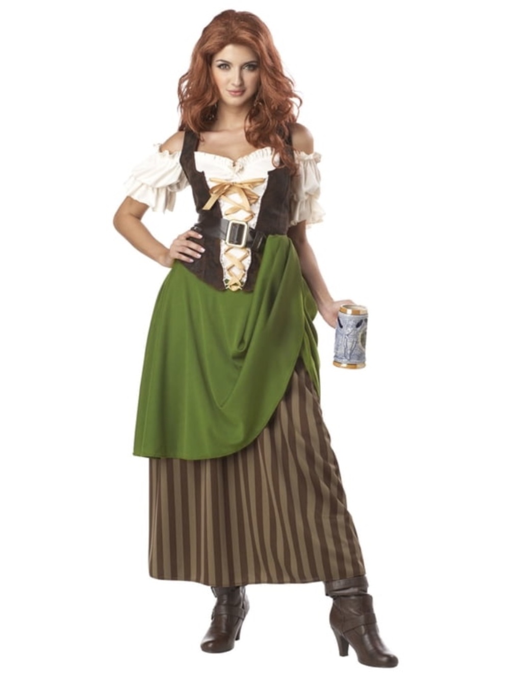 NWOT California Costumes Tavern Maiden Dress Costume Adult Small Dress Only